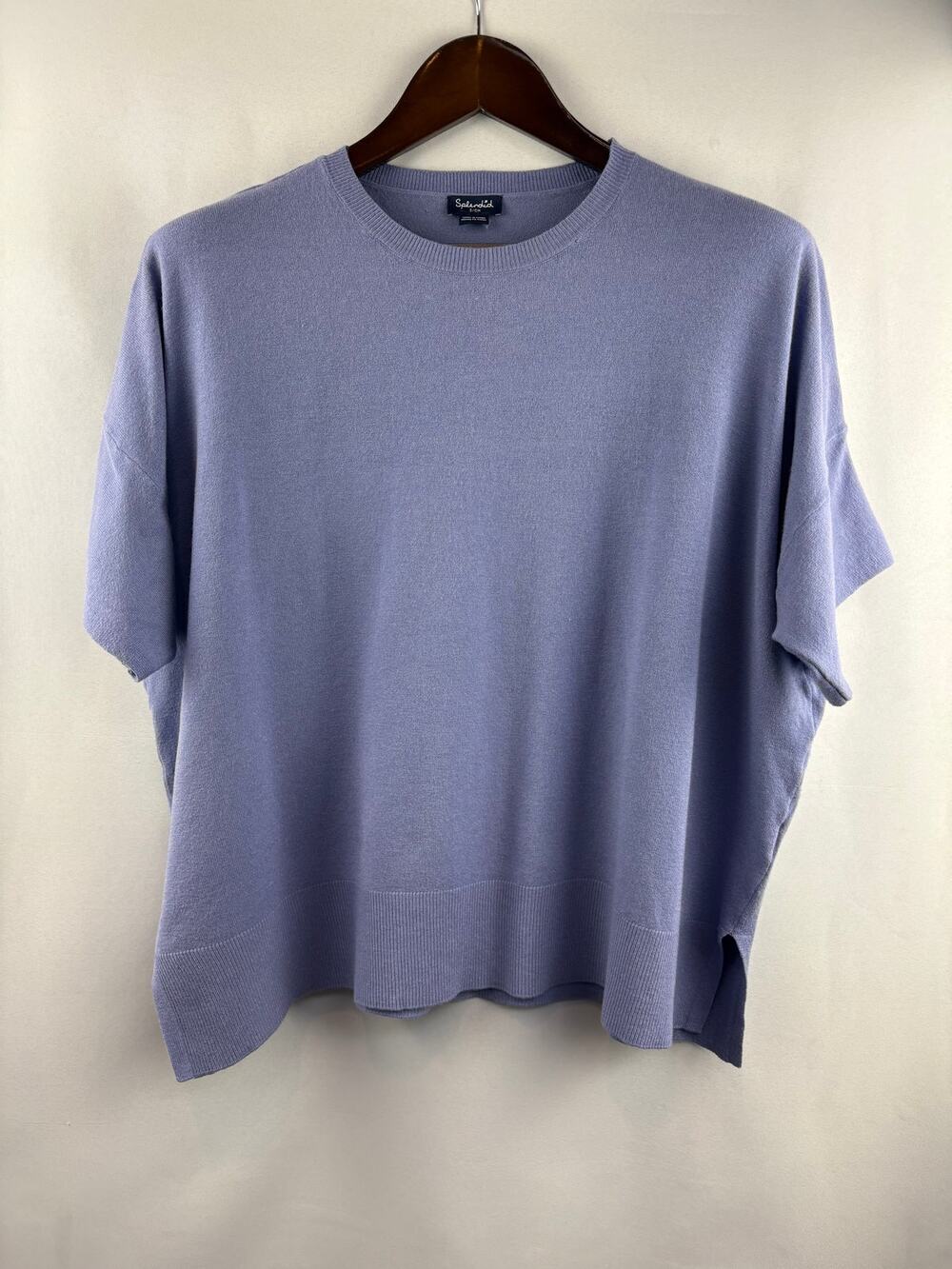 Women’s Splendid Small Periwinkle Short Sleeve Crewneck